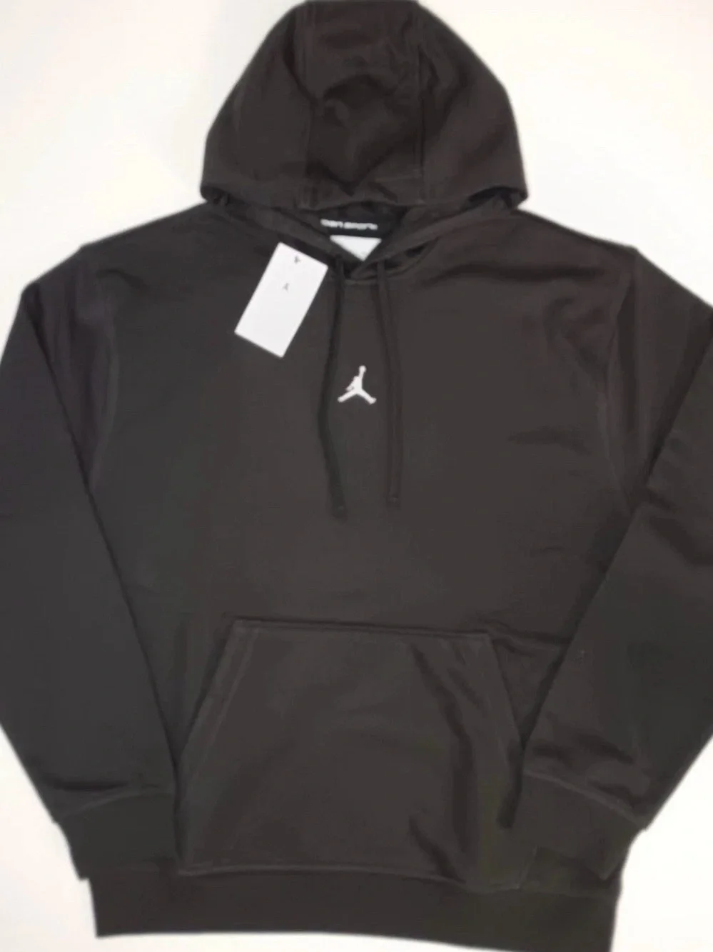 Jordan Men's Black Hoodie with White Jumpman Logo